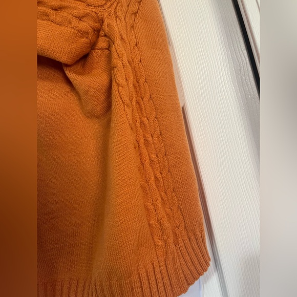 Emery Rose Orange Cowl Neck Sweater - Picture 2 of 4